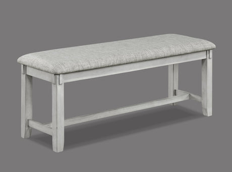 Clara Driftwood Fabric Rectangular 5-Piece Dining Room Set