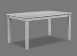 Clara Driftwood Fabric Rectangular 5-Piece Dining Room Set