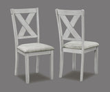 Clara Driftwood Fabric Rectangular 5-Piece Dining Room Set