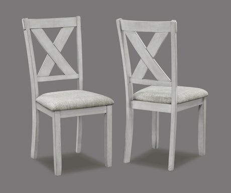 Clara Driftwood Fabric Rectangular 5-Piece Dining Room Set