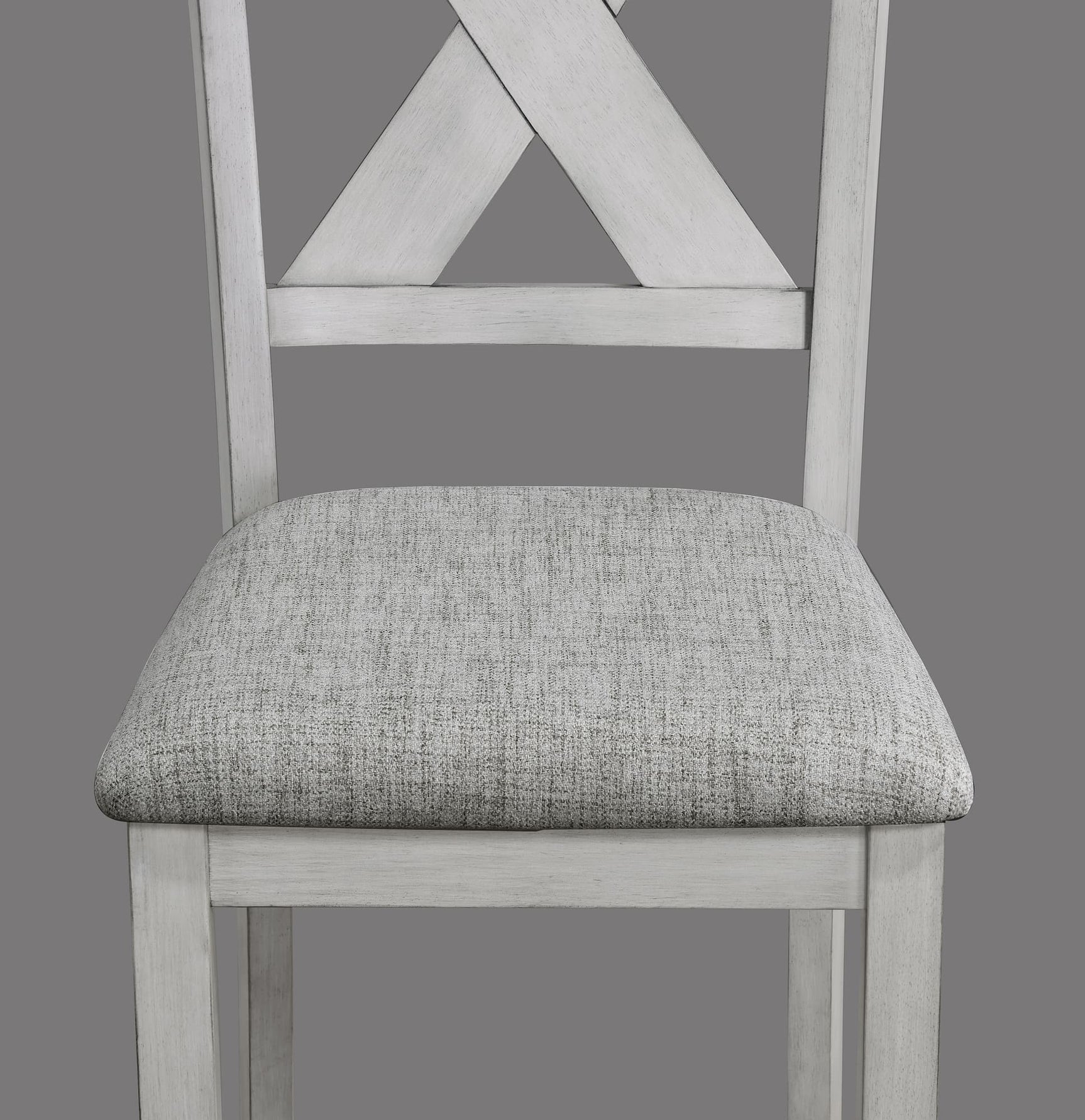 Clara Driftwood Fabric Rectangular 5-Piece Dining Room Set