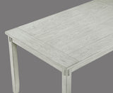 Clara Driftwood Fabric Rectangular 5-Piece Dining Room Set