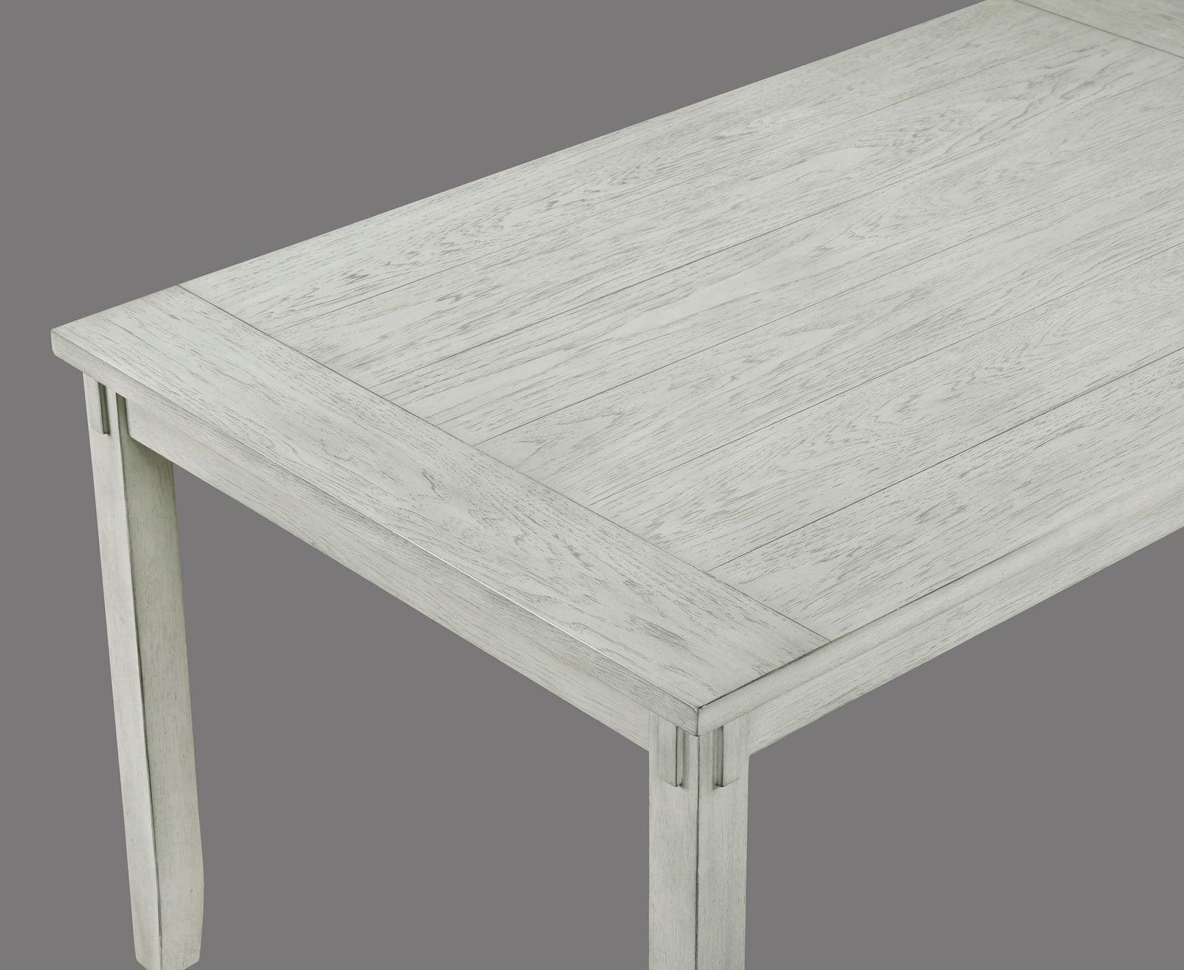 Clara Driftwood Fabric Rectangular 5-Piece Dining Room Set