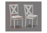 Clara Driftwood Fabric Rectangular 5-Piece Dining Room Set