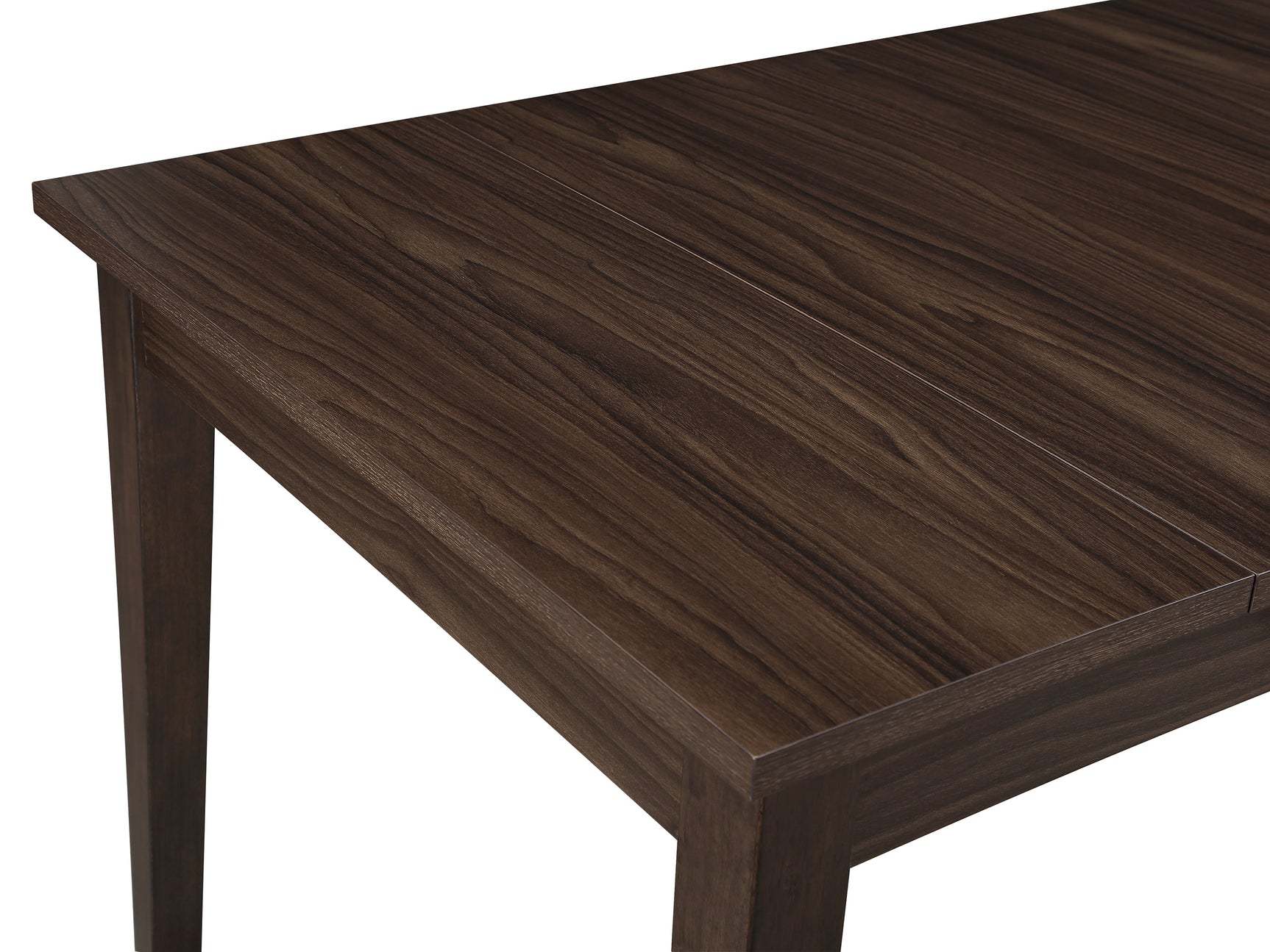 Detail of surface and storage features on dining table