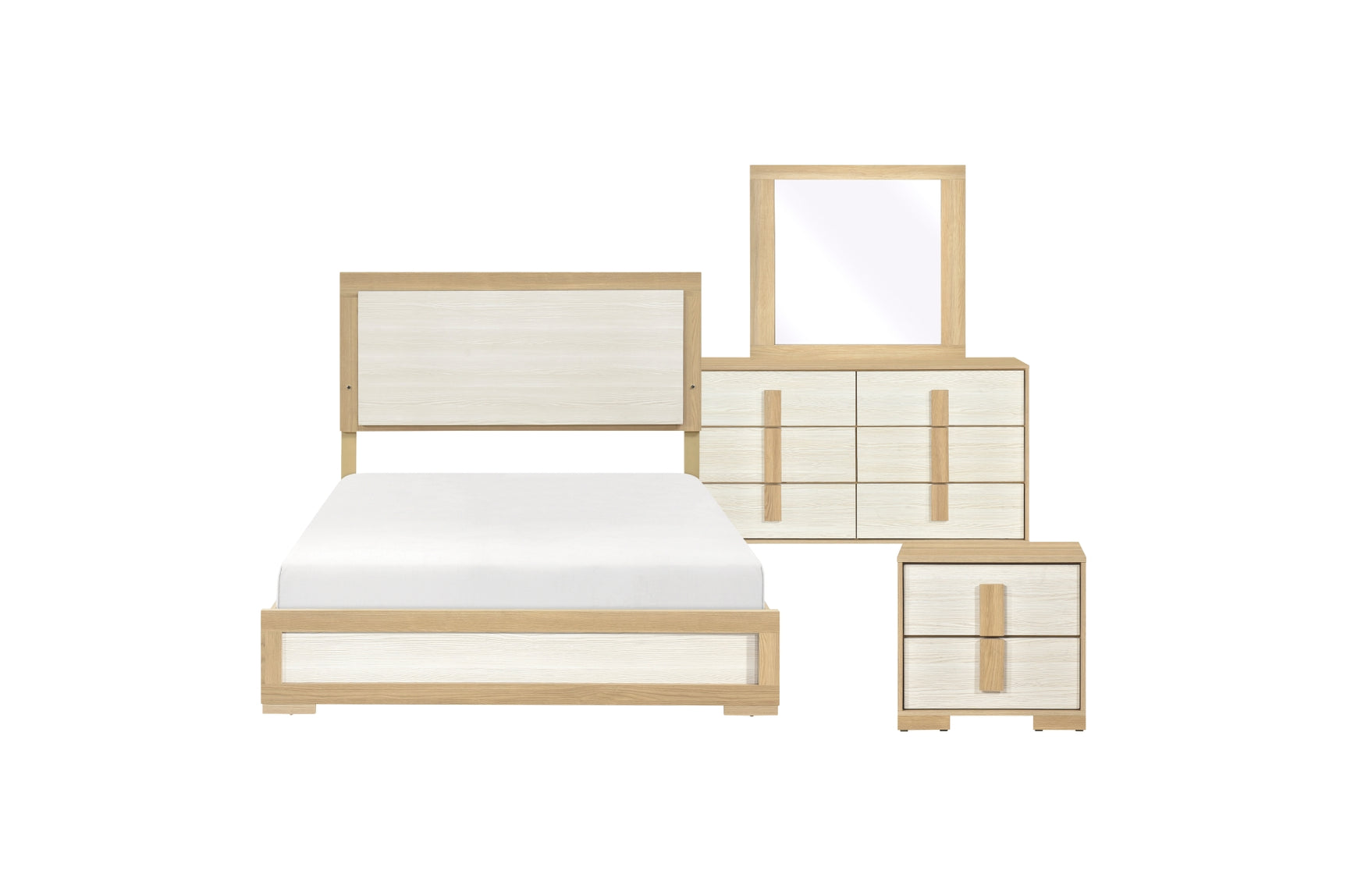 Sterling Natural Panel Bedroom Set bed main view