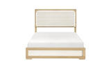 bedroom setting with panel bed