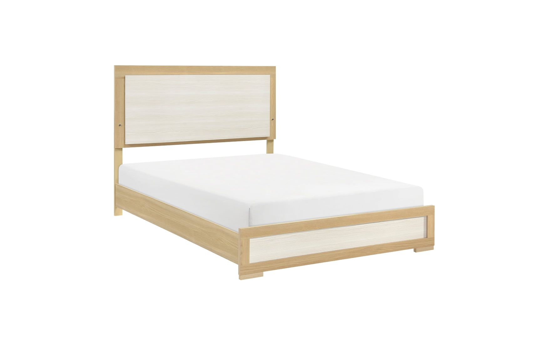 side angle of panel bed