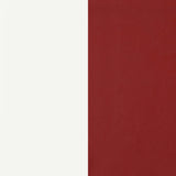 Retro White and Red Round Dining Room Set red and white chair detail