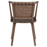 Tallis Brown Woven Leatherette Back Dining Side Chair Set of 2 — product image 7