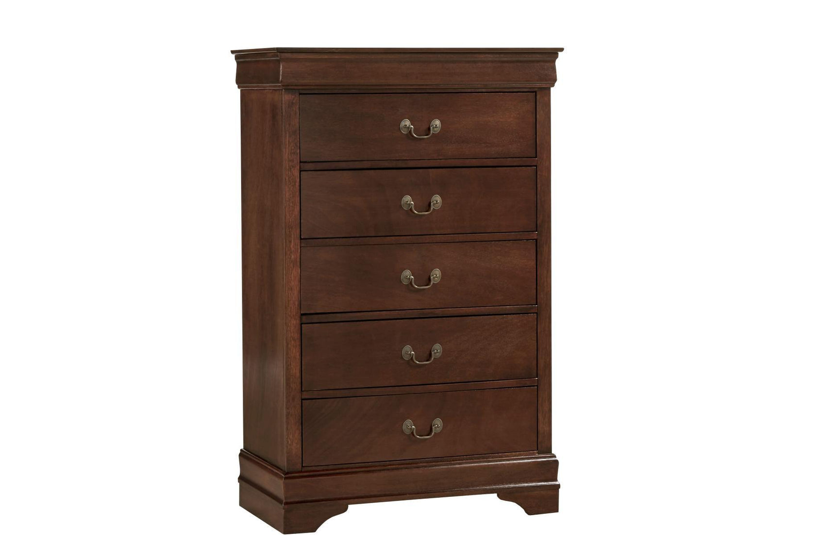 Mayville Brown Cherry Youth Bedroom Set full bedroom scene