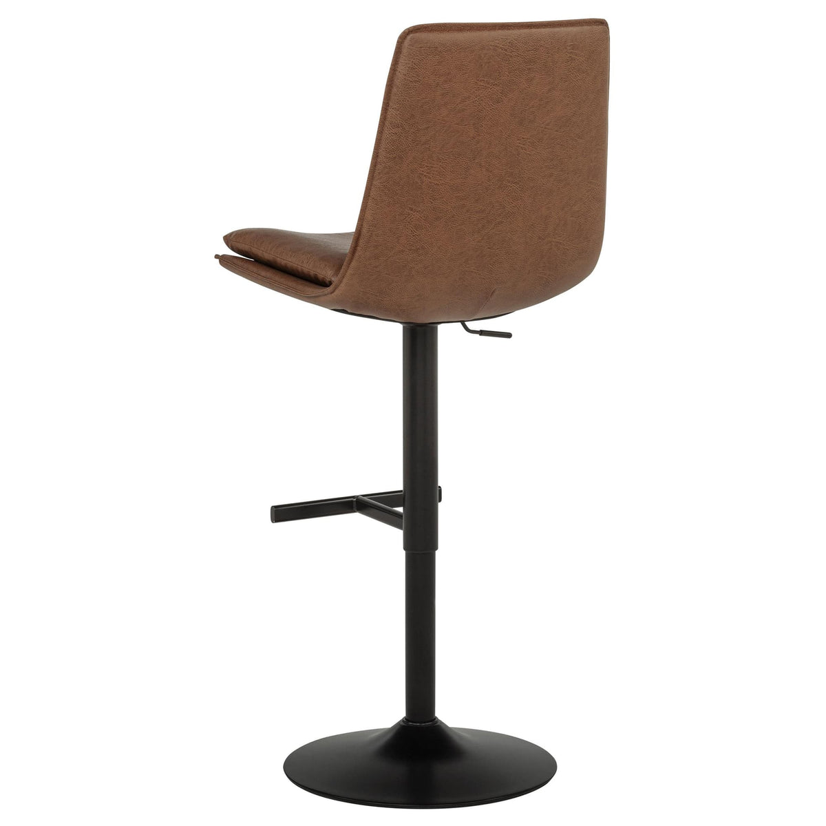 Eldridge Faux Leather Upholstered Adjustable Bar Stool Coffee — product image 7
