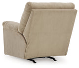 reclining view of SimpleJoy Sand Chenille,Velvet Recliner recliner