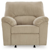 main view of SimpleJoy Sand Chenille,Velvet Recliner recliner