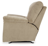 main view of SimpleJoy Sand Chenille,Velvet Recliner recliner