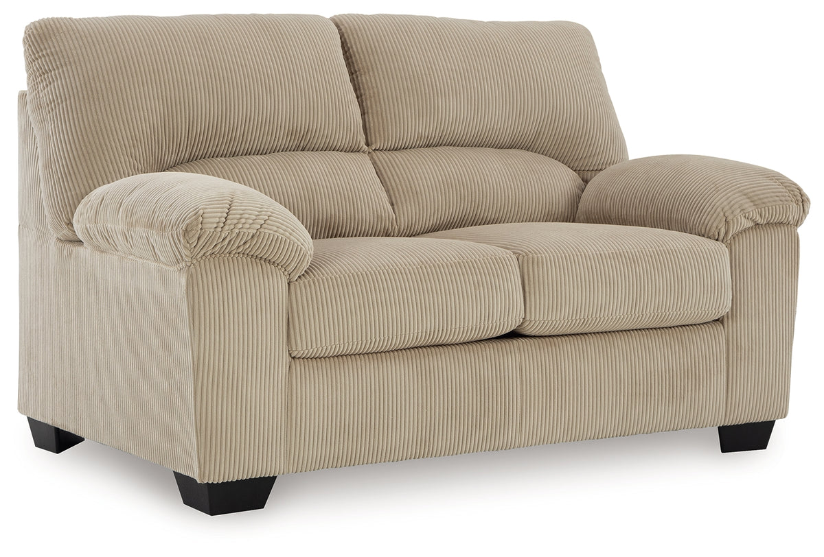 SimpleJoy Loveseat angled side view