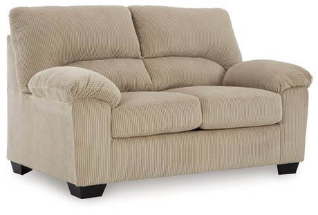 SimpleJoy Loveseat angled side view
