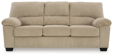Close-up detail of chenille velvet upholstery on sofa