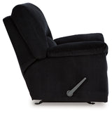 Side profile of SimpleJoy Onyx Chenille Velvet Recliner
