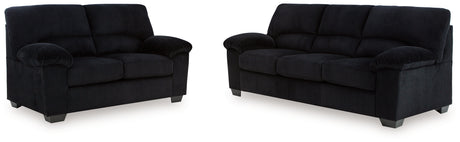 Detail of SimpleJoy Onyx Sofa and Loveseat upholstery