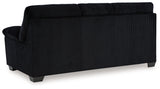 Back view of SimpleJoy Onyx Chenille Velvet Sofa
