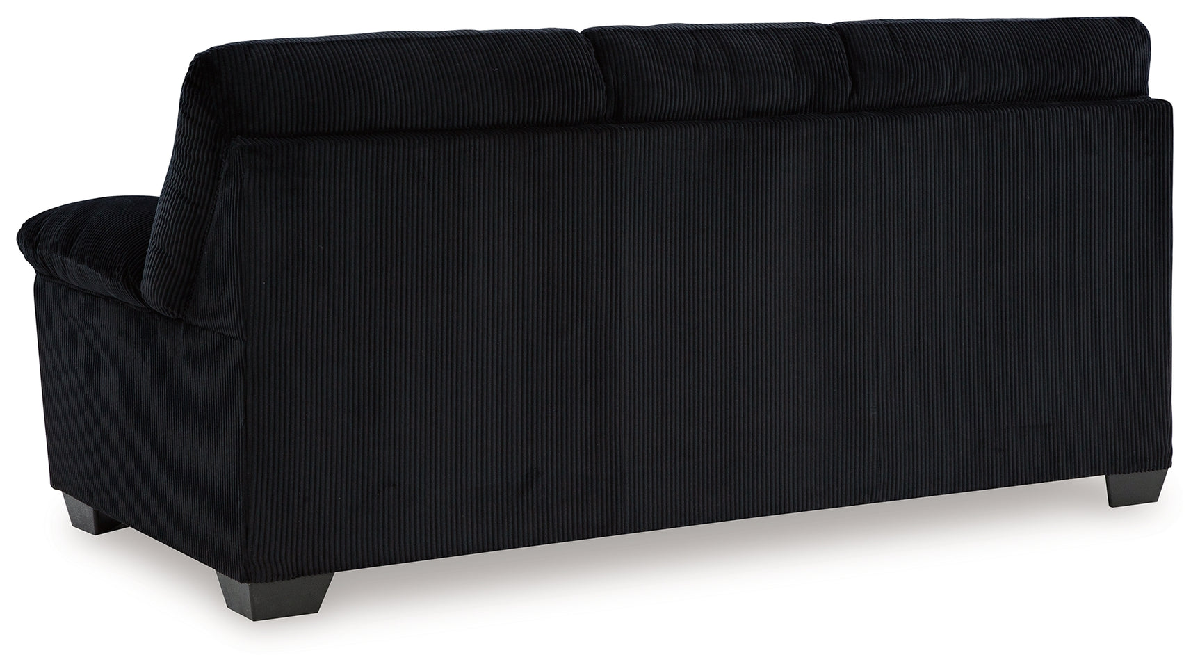 Back view of SimpleJoy Onyx Chenille Velvet Sofa