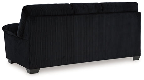 Back view of SimpleJoy Onyx Chenille Velvet Sofa