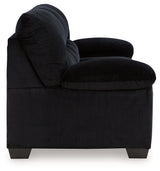 SimpleJoy Onyx Chenille Velvet Sofa side view