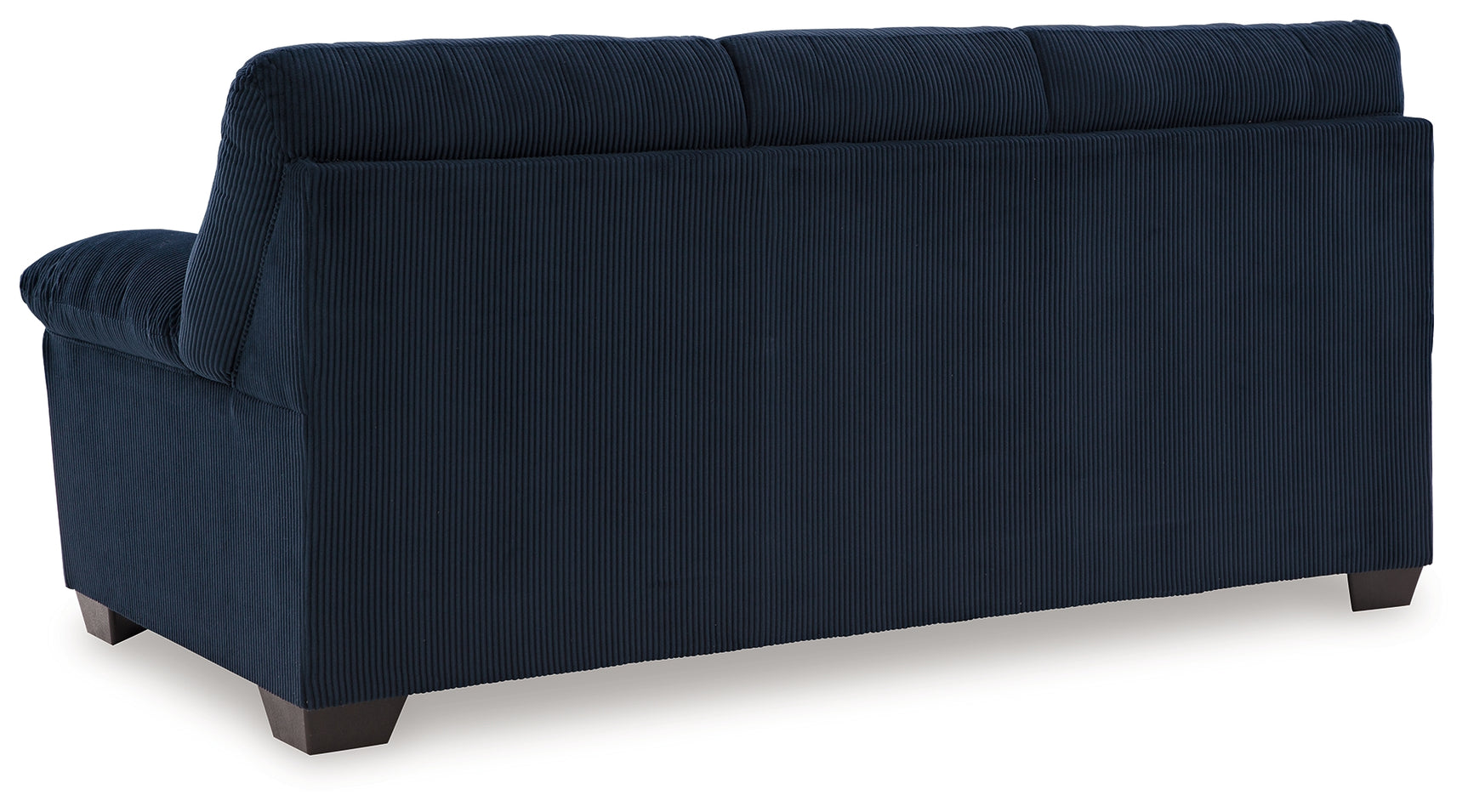 SimpleJoy Navy Chenille Velvet Sofa back view