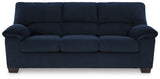 SimpleJoy Navy Chenille Velvet Sofa detail close-up