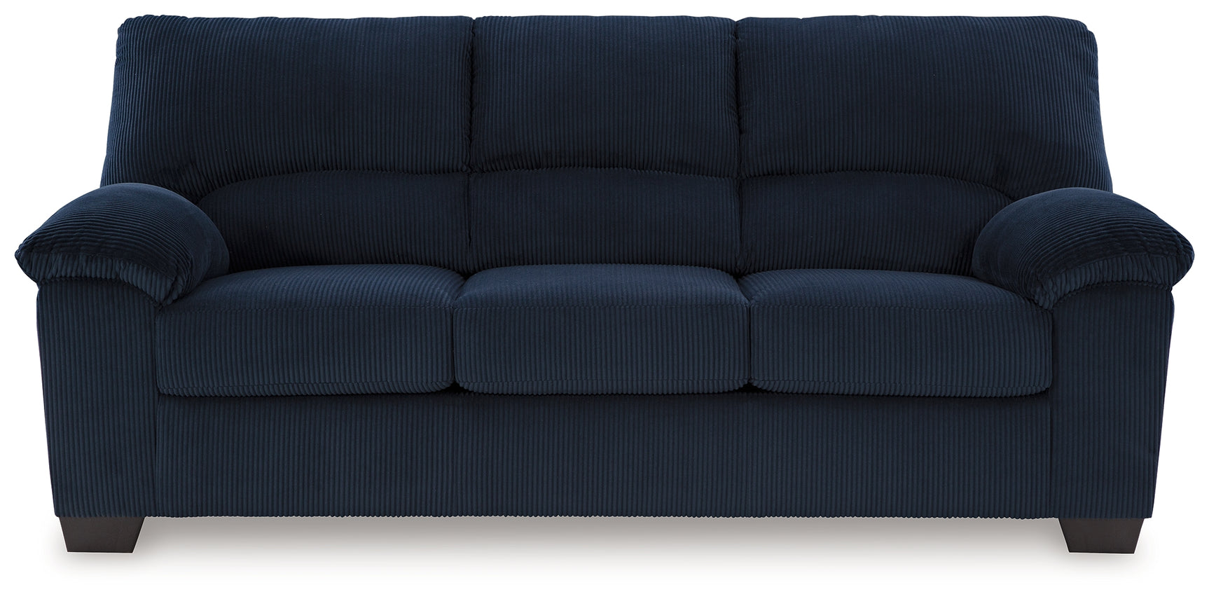 SimpleJoy Navy Chenille Velvet Sofa detail close-up