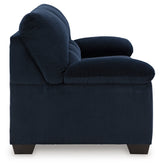 SimpleJoy Navy Chenille Velvet Sofa main view side