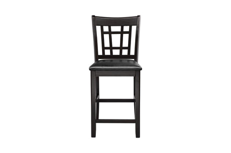 front view of Junipero Dark Cherry Oval Dining Room Set