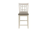 front view of Junipero White Dining Room Set with chairs
