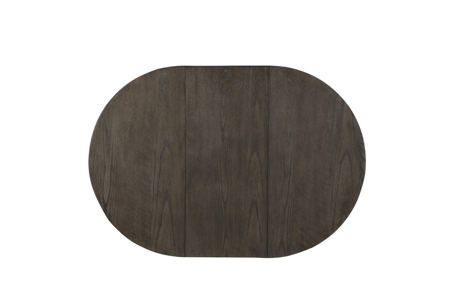 top view of Junipero White Oval Dining Table dining room set