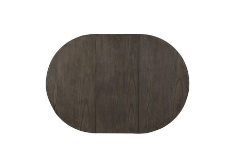 top view of Junipero White Oval Dining Table dining room set