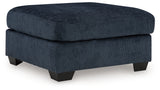 Aviemore Oversized Accent Ottoman angled side view