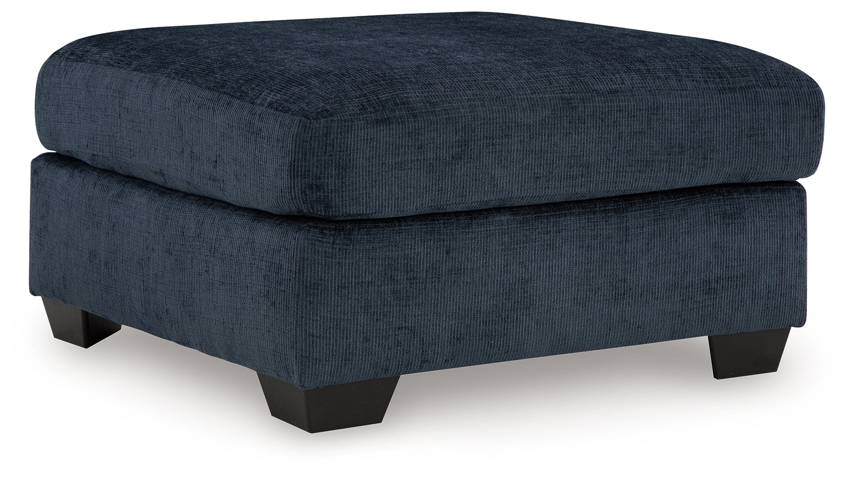 Aviemore Oversized Accent Ottoman angled side view
