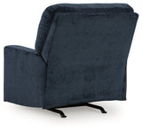 back view of Aviemore Ink Chenille Recliner