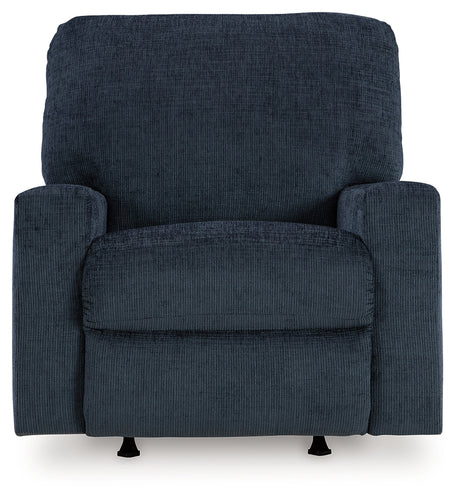 front view of Aviemore Ink Chenille Recliner