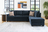 Living room view of Aviemore sectional with chaise