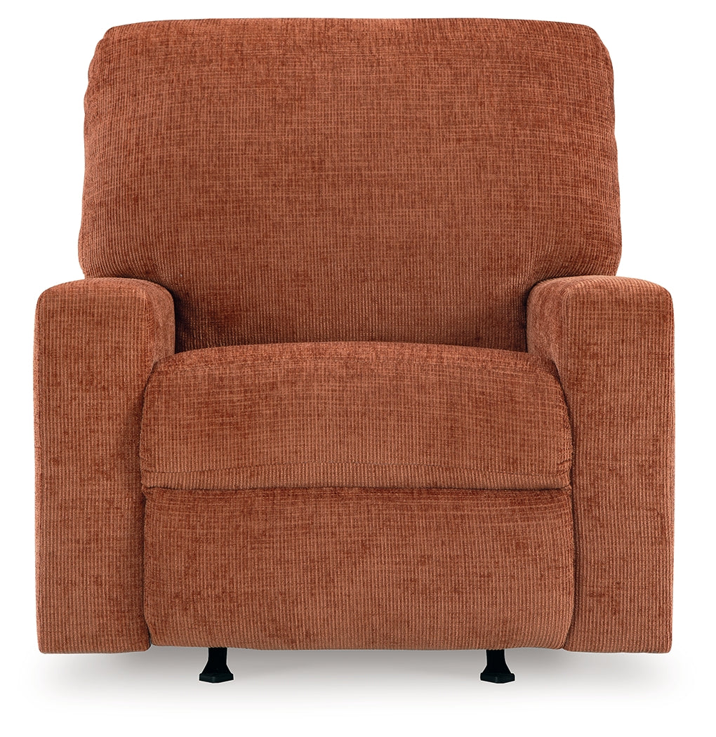 Front view of Aviemore Spice Chenille Recliner
