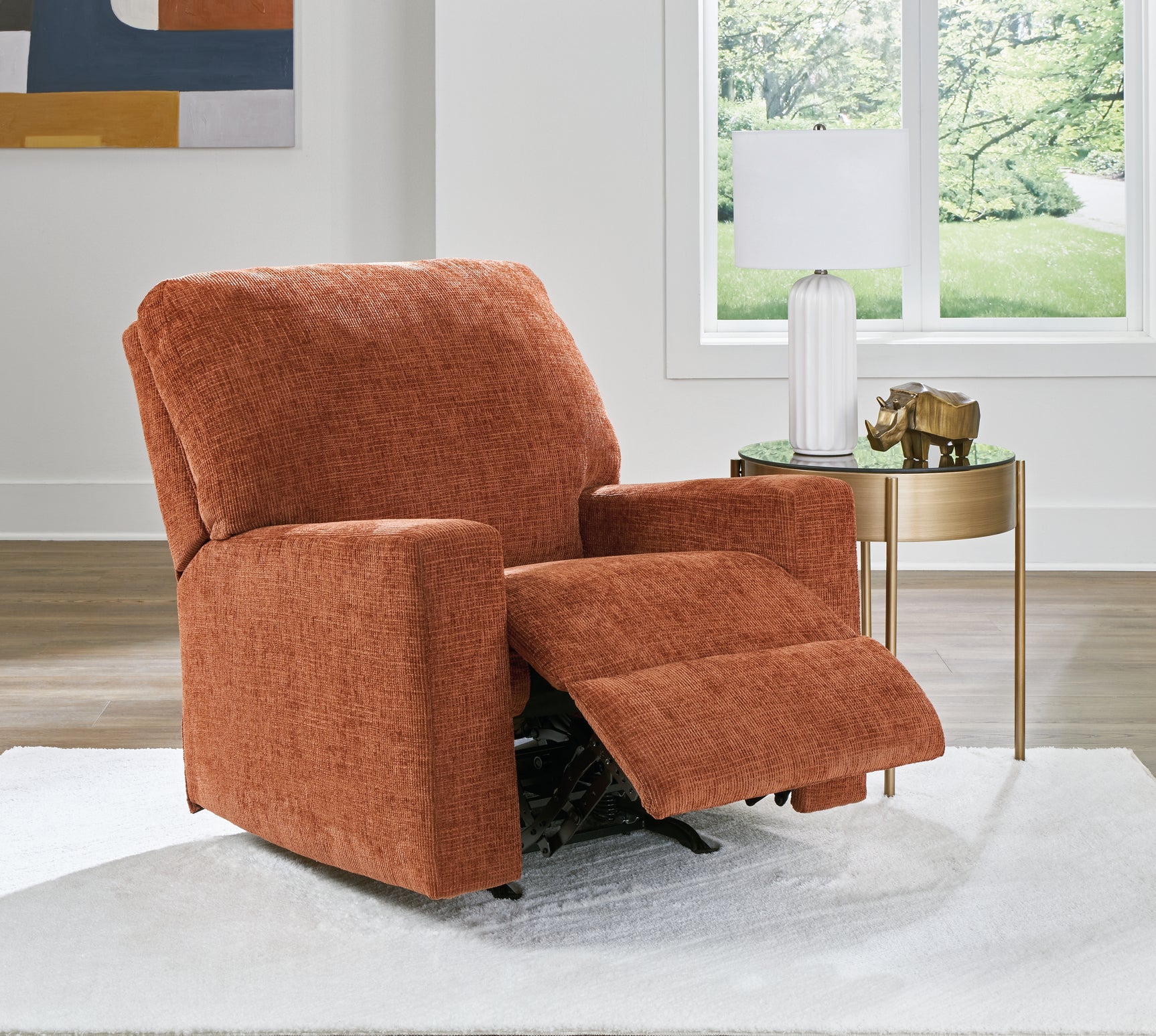 Open reclining angle