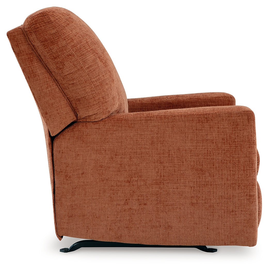 Side angle of recliner