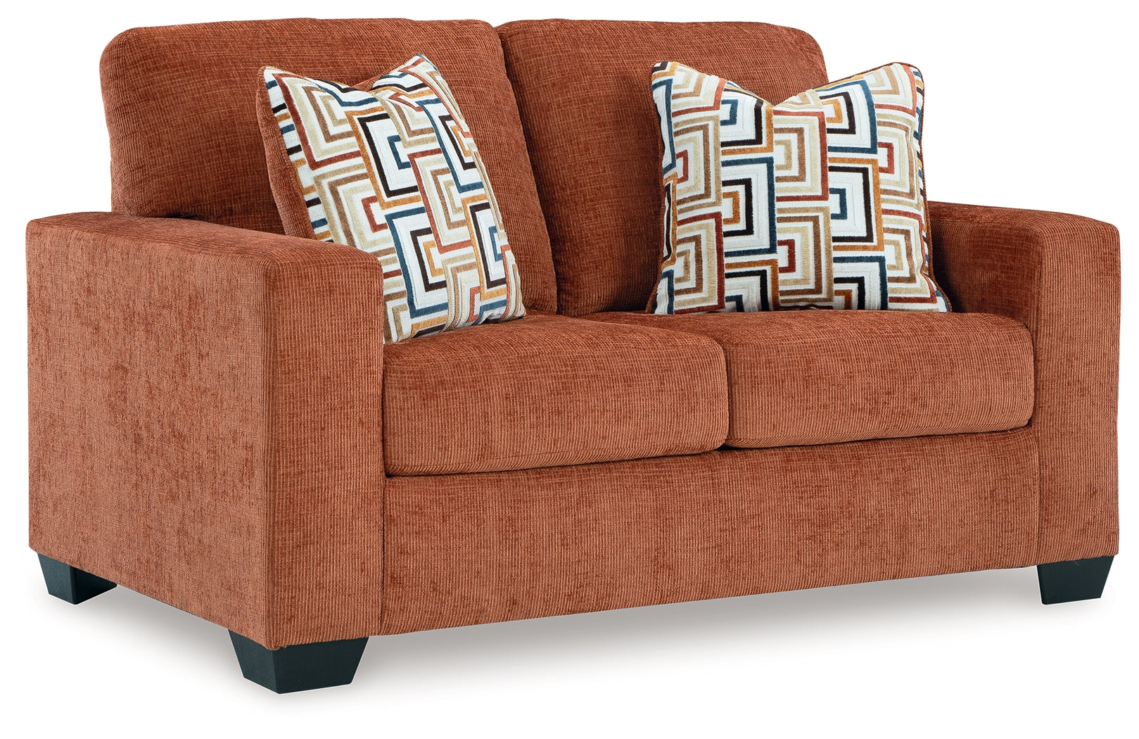 Aviemore Spice Loveseat head-on view