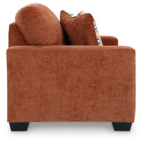 Back view of Aviemore Spice Loveseat