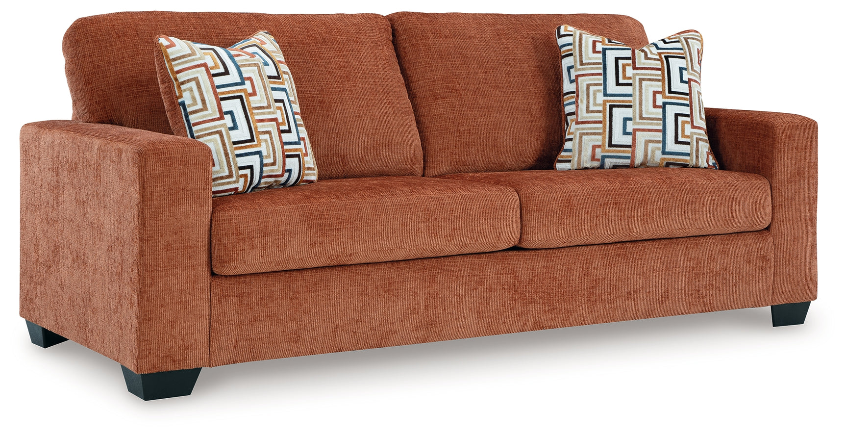 Aviemore Spice Chenille sofa side view showing armrest