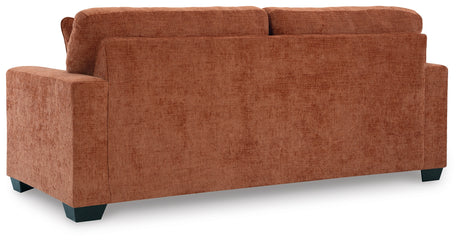 Side profile view of Aviemore Spice Chenille sofa