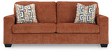 Aviemore Spice Chenille Queen Sofa Sleeper head-on view