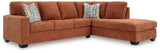 Detail of fabric texture on Aviemore Spice sectional